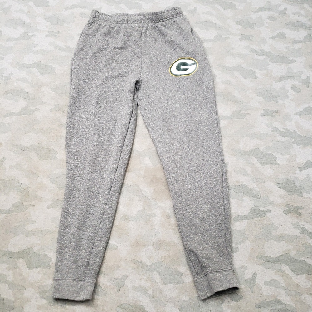 Green Bay Packers Joggers Pants Women Medium Gray Drawstring Football NFL